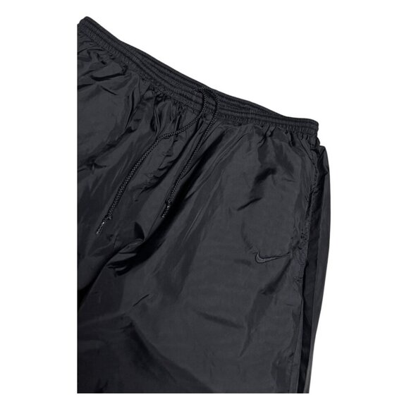 NIKE Vintage Y2K 90s Splash Windbreaker Lined Black Track Pants Mens XL - Picture 2 of 6